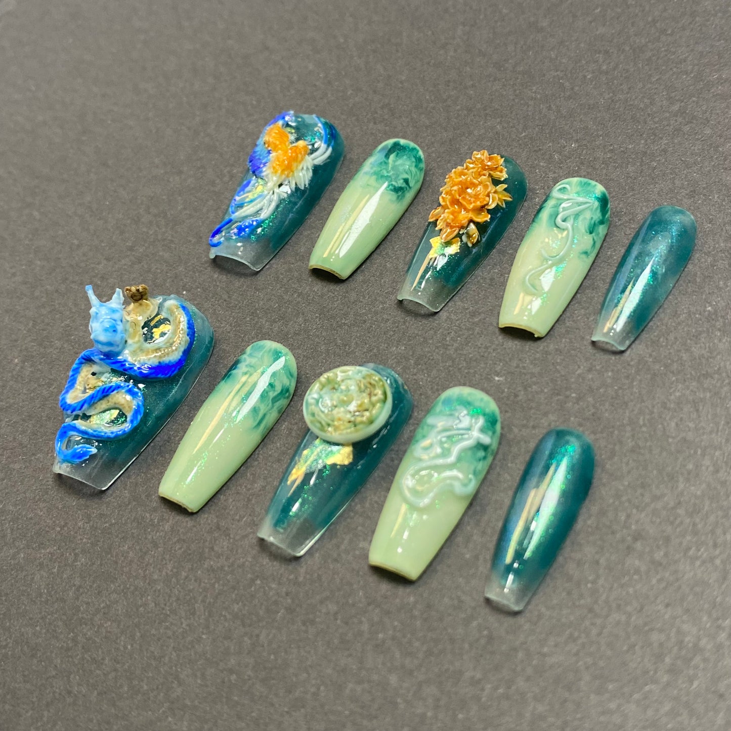 Dragon Phoenix Jade