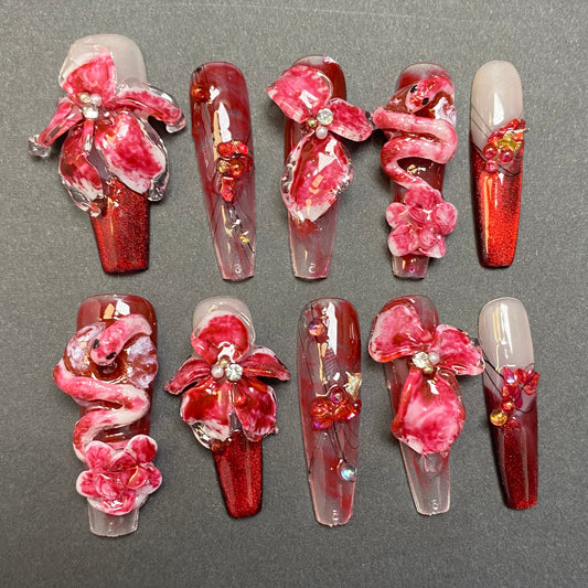 Vermilion Serpent Bloom