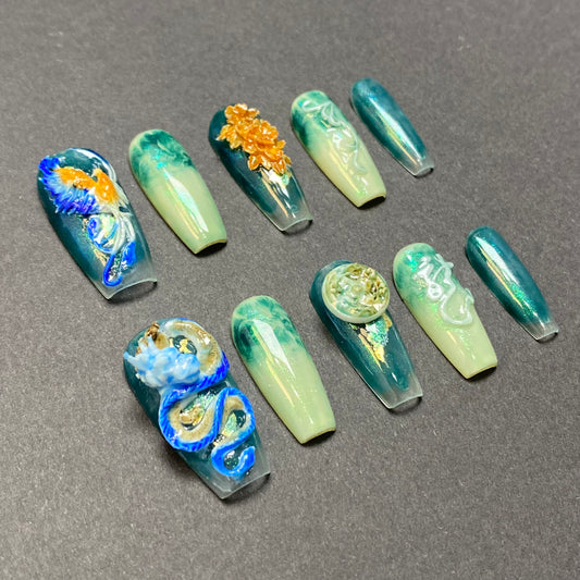 Dragon Phoenix Jade